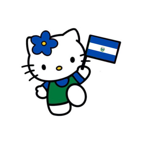 Salvador, Hello Kitty, Hello Kitty Wallpapers, Hello Kitty Images, Kitty Images, Kitty Wallpaper, Hello Kitty Wallpaper, Flag, Kitty