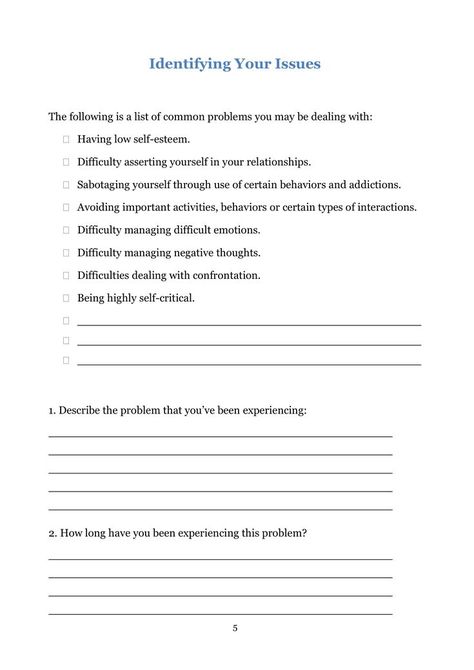 Starting Therapy, Anger Worksheets, Therapy Questions, Group Therapy Activities, Relationship Worksheets, Self Care Worksheets, Mental Health First Aid, Therapy Journal, Reflection Questions