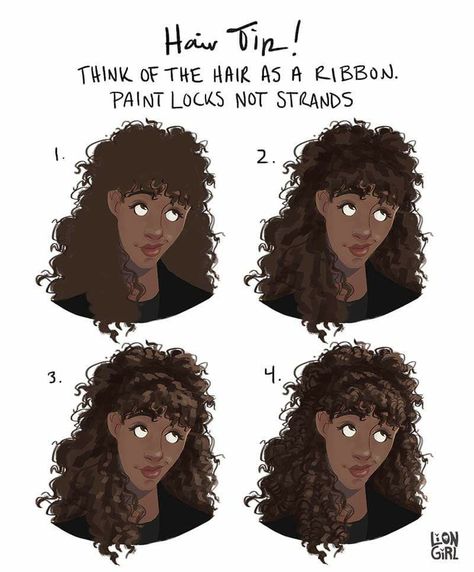 Croquis, Rendering Curly Hair, How To Draw 3b Hair, Curly Hair Bangs Drawing, Curly Hair Digital Art Tutorial, Shading Curly Hair, How To Render Curly Hair, How To Shade Curly Hair, Curly Bangs Drawing