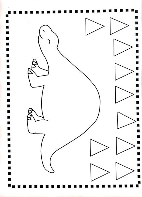 Dinosaur Crafts Kids, Dinosaur Crafts Preschool, Dinosaur Template, Dinosaur Theme Preschool, Dinosaur Activities Preschool, Dinosaur Projects, Reka Bentuk Grafik, Dinosaurs Preschool, Dinosaur Printables