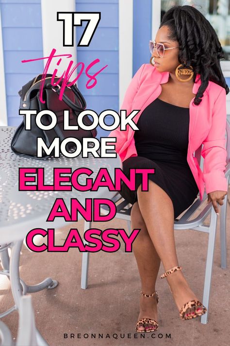 "Discover the art of timeless elegance with these 12 essential tips to elevate your look. From graceful posture to chic accessories, these strategies will help you exude confidence and sophistication. #TimelessElegance #ElegantFashion #ClassyStyle" How To Elevate A Dress, How To Dress Classy And Elegant, Black Woman Fashion Classy, How To Look Elegant Everyday, What To Wear To A Fashion Show, Simple Elegant Dresses Classy Chic, How To Dress Classy, How To Look Rich And Classy, Wearing Vs Styling