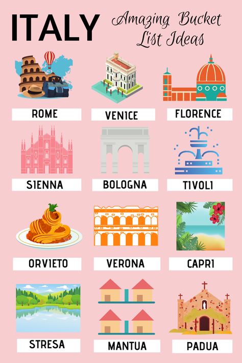 Summer Bucket Lists, Towns In Italy, Italy Trip Planning, Italy Itinerary, Trip To Italy, Italy Travel Guide, Tapeta Pro Iphone, Dream Travel Destinations, Iconic Landmarks