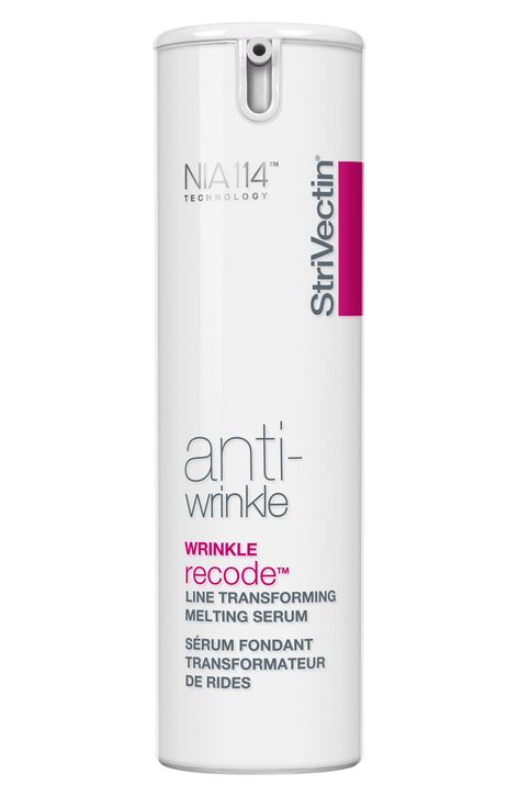 What it is: A high-tech serum that revitalizes skin's own wrinkle fighting abilities to reduce the appearance of deep, stubborn lines and wrinkles. What it does: BioRecode Technology visibly diminishes all dimensions of deep wrinkles, while skin tone optimizers restore a youthful radiance and clarity. Youth-renewing oils mimic fatty acids naturally found in the skin to help it replenish and retain moisture, while NIA-114 strengthens the skin barrier for vi #CelluliteWorkout Anti Wrinkle Essential Oils, Anti Wrinkle Treatments, Baking Soda Shampoo, Deep Wrinkles, Acne Skin, Clean Skin, Skin Care Regimen, Anti Wrinkle, Good Skin