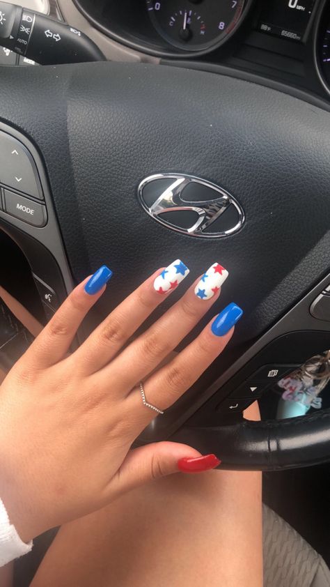 Country Acrylic Nails, Rodeo Nails, Nail 2022, Cowboy Nails, Firework Nails, Usa Nails, Nails Acrylic Coffin, Western Nails, Nail Design Spring