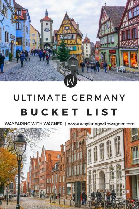 This ultimate Germany bucket list is comprised of Germany's most famous tourist attractions, historical sites, and stunning views Germany Bucket List, Germany Travel Guide, Travel Germany, Visit Germany, European Vacation, European Destinations, Europe Travel Guide, Europe Travel Destinations, To Infinity And Beyond