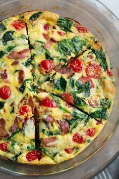 Egg Frittata Cast Iron Skillet, Oven Baked Frittata Recipes, Frittata Recipes Breakfast, Fritata Recipe, Easy Frittata Recipe, Fritatta Recipe, Bacon Frittata, Baked Frittata, Easy Frittata