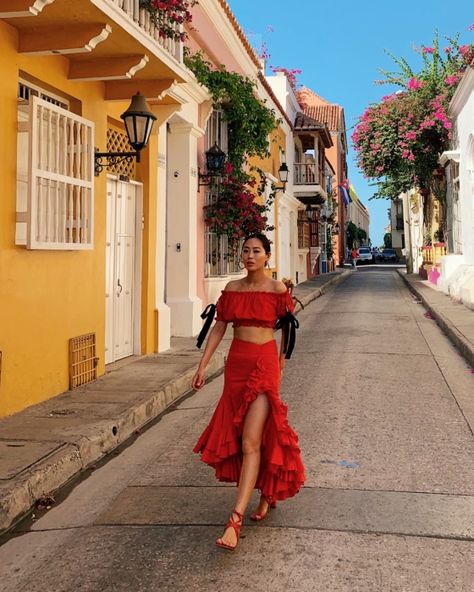 Cartagena, Cuba Outfit, Havana Nights Dress, Havana Nights Party, Look Boho Chic, Aimee Song, Ethno Style, Song Of Style, Look Boho