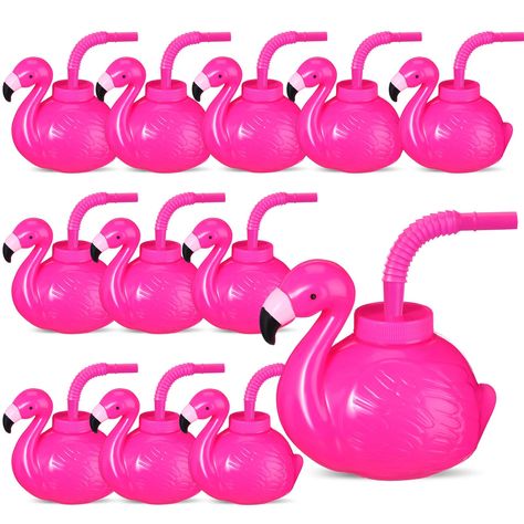 PRICES MAY VARY. Package Include: you will receive 12 pcs plastic pink flamingo drinking cups and 12 pcs pink straws, which is a nice combination set for kids birthday party gift favors, and it is also suitable for Hawaiian party Reusable Cups: flamingo sippy cups are made of food grade PP plastic, safe and reusable, let your children and friends use at ease; The cup capacity is about 17 oz, straw measures 7.8 inches in length Luau Party Supplies: this flamingo shape cup is fit for beach party, Pool Party Birthday Theme, Flamingo Birthday Party Kids, Party Pack Ideas, Girls Pool Party, Tiki Boat, Ireland Party, Tropical Beach Party, Plastic Pink Flamingos, Flamingo Party Favors