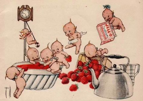 Kewpie Art, Rose O Neill, Kewpie Dolls, Pics Art, Funky Art, 귀여운 동물, Photo Profil, Pretty Art, Vintage Illustration