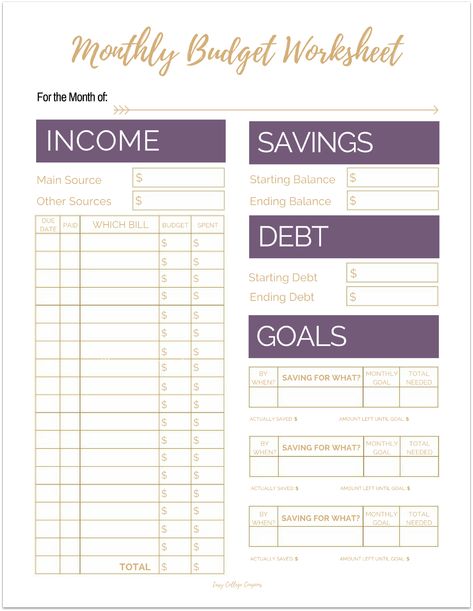 Budgeting Worksheets Free, Budget Sheet Template, Monthly Budget Worksheet, Simple Budget Template, Personal Budget Template, Monthly Budget Sheet, Weekly Budget Template, Printable Budget Worksheet, Budget Spreadsheet Template