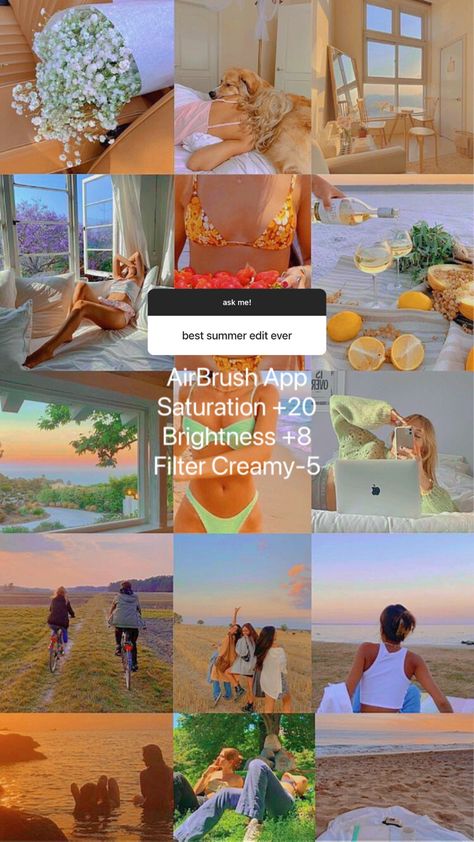 Aesthetic Ways To Edit Photos, Filter Pictures Photo Editing, Bright Edit Photo, Bright Filters For Instagram, Photo Editing Inspiration, Vsco Themes Free Aesthetic, Summer Aesthetic Edit, Photo Editing Recipes, Bright Instagram Aesthetic