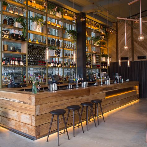 2016 Restaurant & Bar Design Awards Announced,The Refinery (Regent Place, London, UK) / Fusion DNA . Image Courtesy of The Restaurant & Bar Design Awards Tavern Bar Design, Proabition Bar Interior Design, Modular Bar Design, Restaurant Interior Paint Colors, Feminine Bar Design, Bar Back Wall Ideas, Industrial Rustic Bar, Bbq Restaurant Design Interiors, Coffee Bar Design Coffeehouse