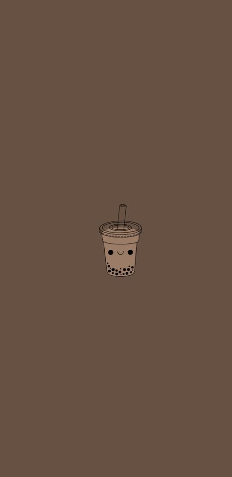 Taro Boba Wallpaper, Milktea Aesthetic Quotes, Simple Brown Wallpaper Aesthetic, Boba Cute Wallpaper, Boba Iphone Wallpaper, Boba Wallpaper Cute, Coffe Aesthetic Wallpaper Iphone, Boba Art Aesthetic, Aesthetic Boba Pictures