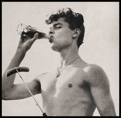 Let’s Join Sal Mineo At A Beach Party - Vintage Paparazzi Sal Mineo, Handsome Italian Men, James Dean Photos, Classic Film Stars, Modern Screens, Italian Men, The Fence, I Miss Him, Play Ball