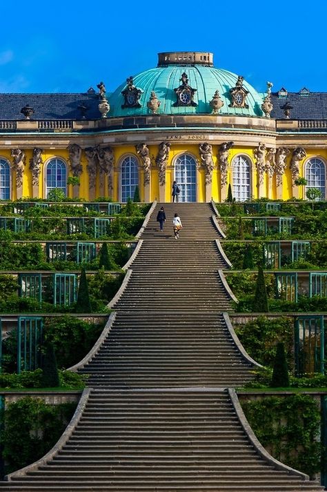 . Samar, Germany Travel, Sanssouci Palace, Potsdam Germany, Europa Park, Summer Palace, Voyage Europe, Beautiful Buildings, Unesco World Heritage Site