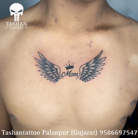 TashanTattoo
AshokTattooWala
S.4.5,Tirupati plaza
Opp. New bus stand
Near gd modi collage
Palanpur (gujrat)
9586697547
9687533310 Mom Wings Tattoo, Mothers Name Tattoo Ideas For Men, Chest Tattoo Wings, Mask Photoshoot, Tattoo Wings, F Tattoo, Wing Tattoo Men, Tattoos Simple, United Wallpaper