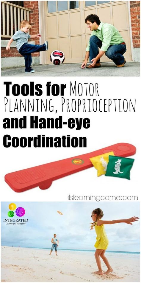 Proprioception: Tools for Motor Planning, Proprioception and Hand-eye Coordination | ilslearningcorner.com Pe Equipment, Proprioceptive Activities, Sensory Motor, Pediatric Physical Therapy, Motor Planning, Fine Motor Activities For Kids, Integrated Learning, Pediatric Occupational Therapy, Learning Tips