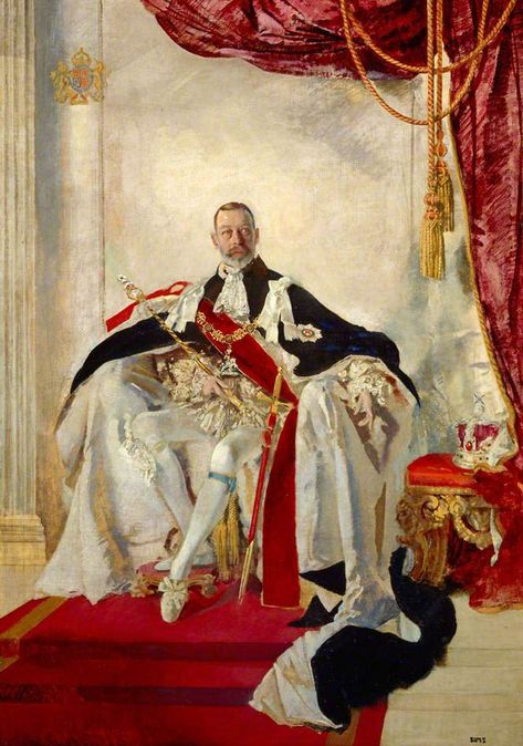 Royal History, Order Of The Garter, Reine Elizabeth Ii, Royal Portraits, King George V, King Edward Vii, Old Portraits, Royal Art, King Edward