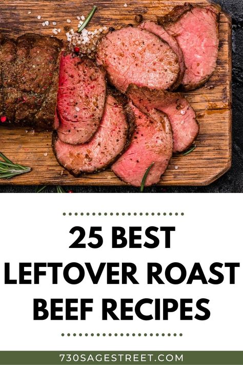 Leftover Ribeye Roast Recipes, Leftover Eye Of Round Roast Recipes, Leftover Tenderloin Recipes, Sirloin Tip Roast Leftover Recipes, Leftover Beef Tenderloin Recipes, Round Roast Recipes, Leftover Beef Roast, Leftover Beef Recipes, Top Round Roast Recipe