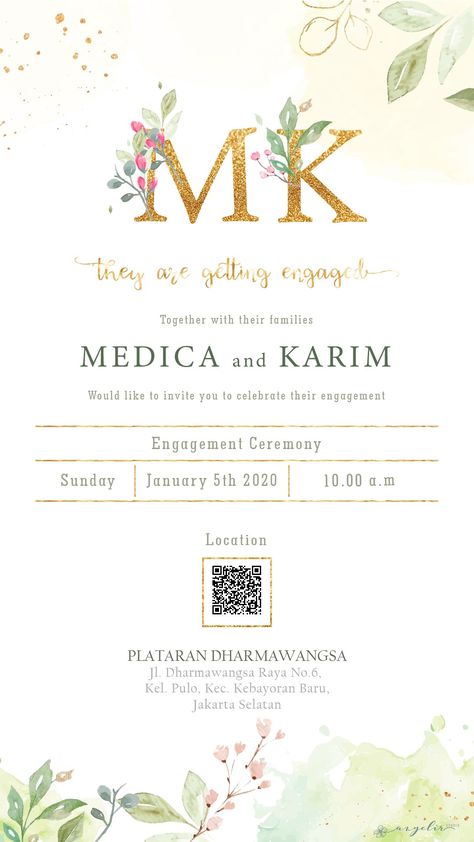 Digital Invitations Engagement, Engagement Invitation Cards Creative, Design Undangan, Weding Invitation, Kad Kahwin, Wedding Invitations Printable Templates, E Invitation, Rustic Invitation, Engagement Invitation Cards