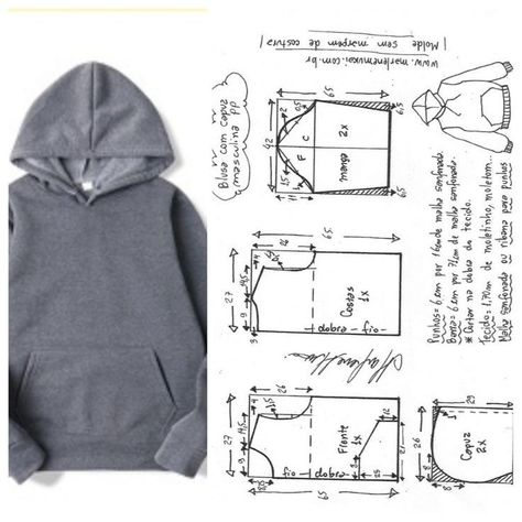 Pola Jaket, Hoodie Sewing Pattern, T Shirt Sewing Pattern, Sewing Collars, Sewing Courses, Sewing Clothes Women, Diy Clothes Design, Couture Sewing Techniques, Hoodie Pattern