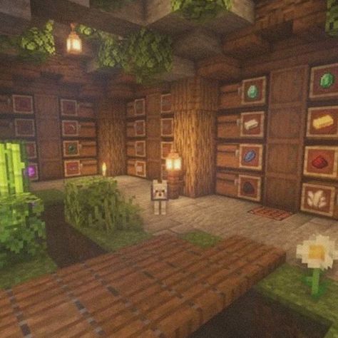 Easy Minecraft Houses Simple, Minecraft Houses Simple, Minecraft Chest Room, Minecraft Storage Room, Château Minecraft, Minecraft Chest, Minecraft Enchantments, Houses Simple, Minecraft Storage