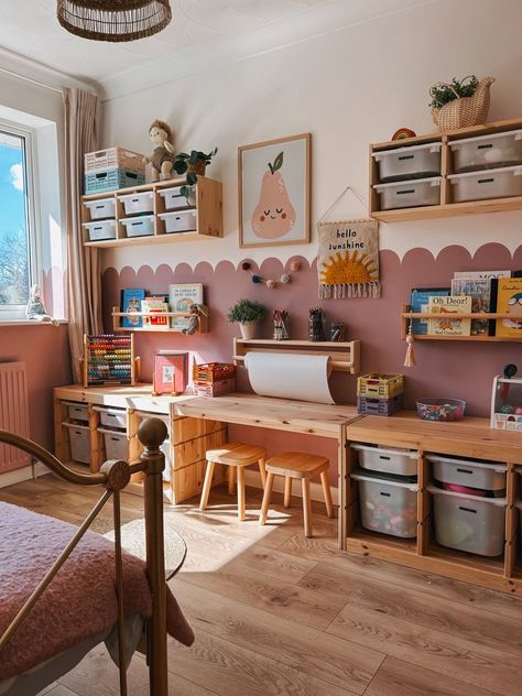 Kids Rooms Inspo, Toddler Playroom, Kids Bedroom Inspiration, Playroom Design, Homeschool Rooms, Kids Room Inspiration, Toddler Rooms, Toddler Bedrooms, Big Boy Room