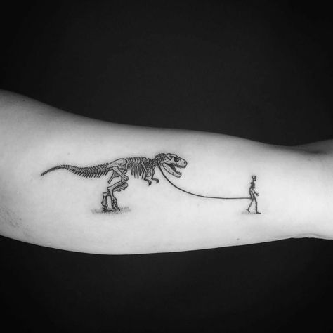 Dinasour Tattoo, T Rex Tattoo, Hirsch Tattoo, Skeleton Hand Tattoo, Petit Tattoo, Dinosaur Tattoos, Saved Tattoo, Muster Tattoos, Skeleton Tattoos