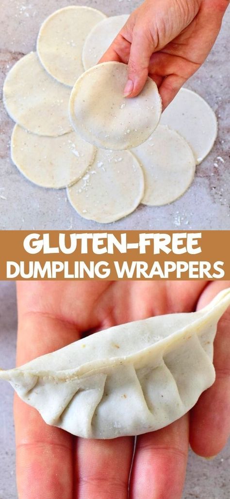 Gluten Free Dumpling Wrappers, Ella Vegan, Gluten Free Dumplings, Gluten Free Recipies, Dumpling Wrappers, Mood Food, Homemade Gluten Free, Wontons, Gluten Free Dairy Free Recipes