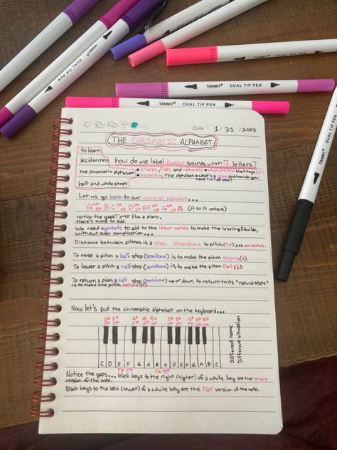 Music Theory Study Notes, Music Theory Notes Aesthetic, Learning Music Aesthetic, Music Study Notes, Music Students Aesthetic, Ap Student Aesthetic, Music Education Aesthetic, Piano Notes Aesthetic, Music Study Aesthetic