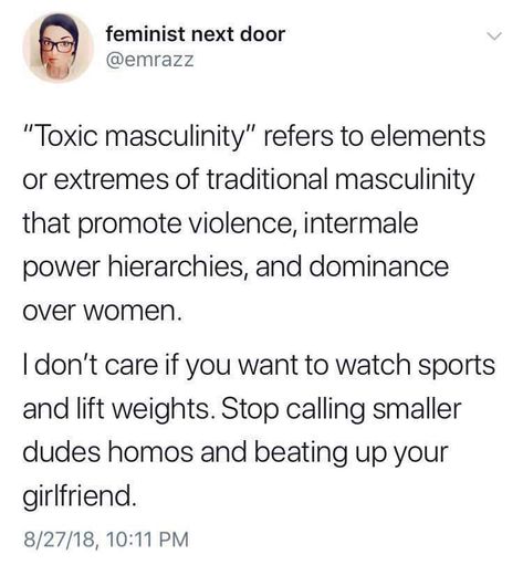 Toxic masculinity Equal Rights, Fragile Masculinity, Angry Feminist, Toxic Masculinity, Feminist Af, Rage Comics, Intersectional Feminism, Feminist Quotes, The More You Know