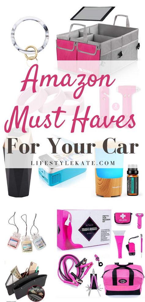 Organisation, Things To Have In Your Car List, Helpful Car Accessories, Best Car Organization Hacks, Car Organization Ideas Woman, Must Have Amazon Finds, Things To Buy For Car, Car Accessories Must Have, Car Essentials For Women Ideas