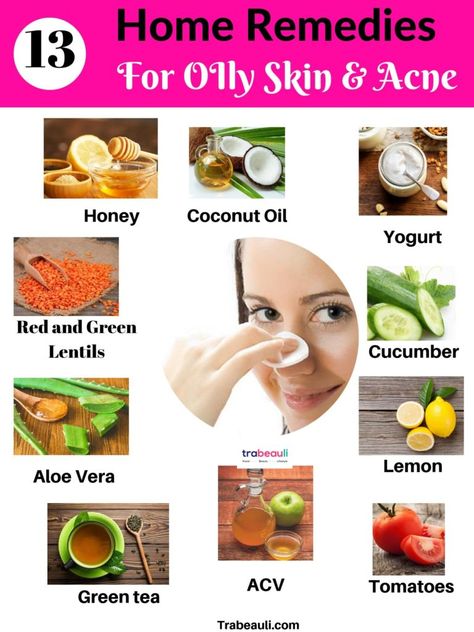 13 DIY Home Remedies For Oily Skin and Acne (Really Effective) – Best Beauty Lifestyle Blog Oatmeal For Skin, Remedies For Oily Skin, Treat Oily Skin, Honey For Acne, Face Glowing, Control Oily Skin, Oily Skin Remedy, Cucumber For Face, Home Remedies For Pimples