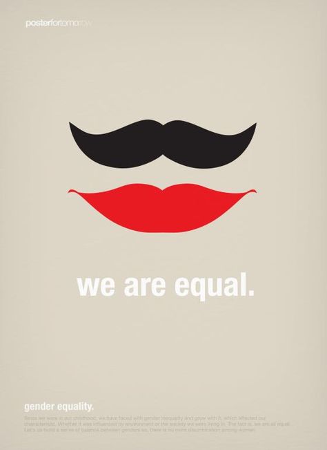 Gender Equality Art, Gender Equality Poster, Awareness Poster, Gender Inequality, Social Awareness, Quotes Thoughts, Life Quotes Love, Gender Equality, La Girl