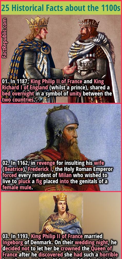 25 Historical Facts about the 1100s | Fact Republic Weird History Facts, World History Facts, Couple Funny, Fact Republic, Ancient History Facts, Unusual Facts, Interesting Facts About World, Uk History, History Facts Interesting