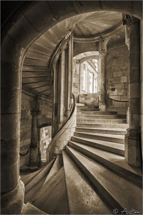 Castle Aesthetic, Images Harry Potter, Castles Interior, Royal Castles, Hogwarts Aesthetic, Slytherin Aesthetic, Spiral Stairs, Stairway To Heaven, Gothic Architecture