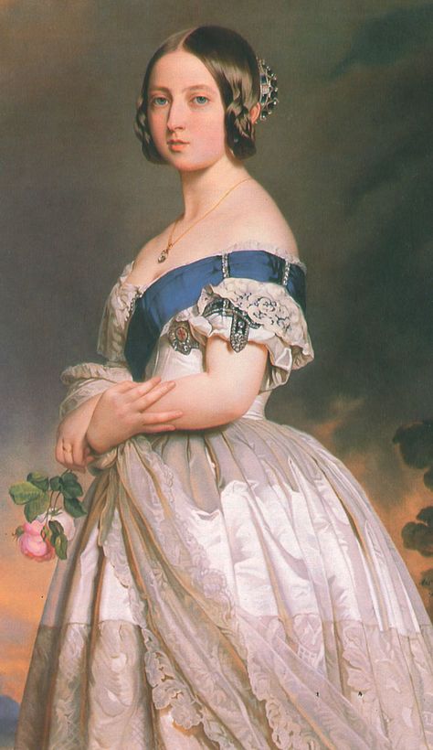 1842 Queen Victoria wearing by Franz Xavier Winterhalter Faulty Towers, Franz Xavier Winterhalter, Christmas Competition, Christmas Competitions, Era Victoria, Young Queen Victoria, Franz Xaver Winterhalter, Queen Victoria Family, Queen Victoria Prince Albert