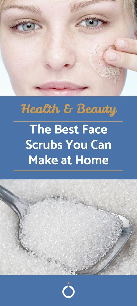 While you may spend a little extra money finding an expensive facial scrub in a store, but this doesn't mean it's necessarily better. Homemade facial scrubs are natural, cheap and, most importantly, effective. Here are some of the best face scrubs you can make at home. #facial #scrubs #homemade #DIY #skincare Face Health Skincare, How To Make Facial Scrub At Home, Homemade Facial Exfoliator, Homemade Face Scrub Exfoliate Natural, Homemade Facial Masks Recipes, Diy Natural Face Scrub, Facial Scrubs Homemade Recipes, Best Exfoliator For Face At Home, Diy Acne Face Scrub