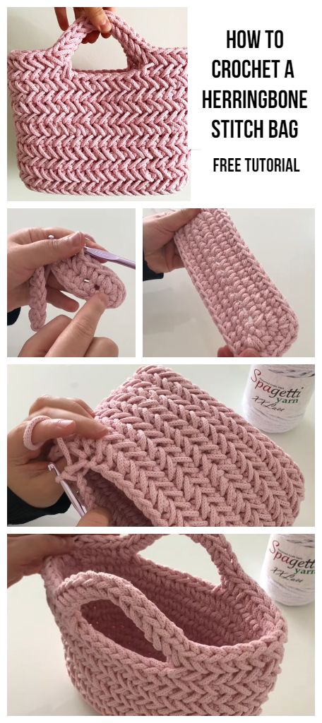 How To Crochet A Herringbone Stitch Bag Free Tutorial A41 Herringbone Bag, Stitch Bag, Bobble Stitch Crochet, Diy Tricot, Crochet Beach Bags, Free Crochet Bag, Crochet Bag Tutorials, Mode Crochet, Crochet Bag Pattern Free