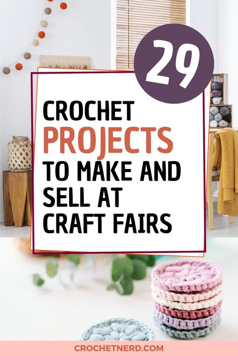crochet ideas to sell at craft fairs Amigurumi Patterns, Selling Crochet Items, Crochet Projects To Sell, Crochet Craft Fair, Crochet Project Free, Selling Crochet, Quick Crochet Projects, Fast Crochet, Quick Crochet Patterns