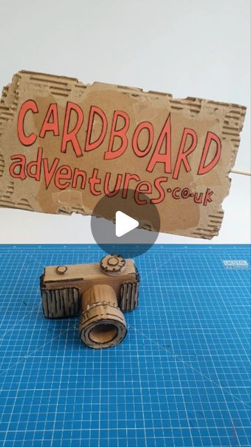 Sam Wilde on Instagram: "Just a reminder that you can download cardboard crafting patterns for a load of costumes and props on my website - CARDBOARDADVENTURES.Co.uk  Just like a dress making pattern you just print the sheets, lay them together, cut them out of cardboard and put them together to get your own camera or oven or dragon mask or whatever!   #cardboard #craft #pattern #smallbuisness #toys" Cute Things To Make Out Of Cardboard, What To Do With Cardboard, Cardboard Jeep, Cute Cardboard Crafts, Things To Do With Cardboard, Cardboard Box Crafts For Kids, Cardboard Dragon, Cardboard Props, Cardboard Play