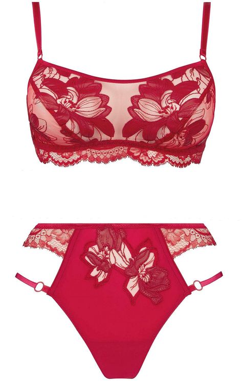 MARTY SIMONE • LUXURY LINGERIE - Aubade Paris | Precious Tale set | Fall Winter 2022-23 Couture, Tumblr, Marty Simone, Aubade Lingerie, Italian Lingerie, Lingerie Inspiration, Silk Lingerie, Antique Clothing, Red Lingerie