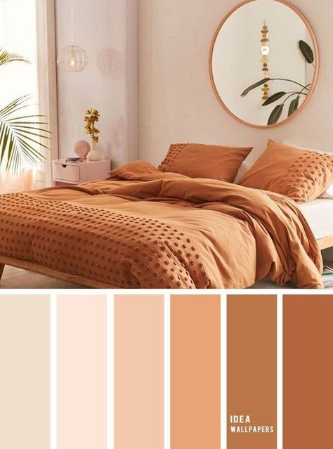 (paid link) The Best unprejudiced Paint Colors for Bedrooms Color Schemes For Rooms Bedrooms, Bedroom Color Schemes Relaxing, Bedroom Terracotta, Terracotta Bedroom, Beautiful Bedroom Colors, Sakura Blossoms, Color Schemes Design, Coloring Images, Best Color Schemes