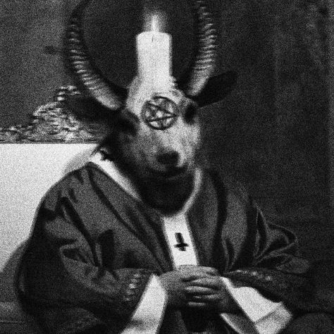 Satanic Matching Pfp, Satancore Aesthetic, Satanic Widget, Satanism Pfp, Baphomet Pfp, Abaddon Demon, Atheistic Satanism, Scary Goat, Satanism Aesthetic