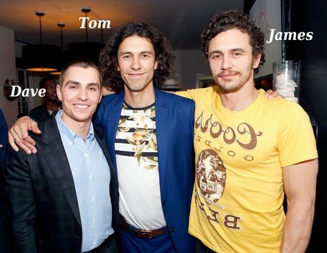 Famous siblings - Dave, James Franco and their other brother Tom Franco Dave Franco, Tom Franco, Franco Brothers, Famous Brothers, Famous Families, Favorite Sibling, Celebrity Siblings, Big Brothers, Celebrities Before And After