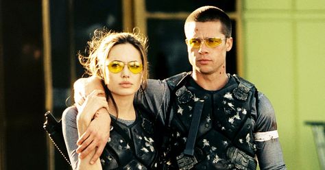 A decade after heating it up in 'Mr. & Mrs. Smith,' Brad Pitt and Angelina… Stile Blair Waldorf, Brad And Angelina, Best Couples Costumes, Mr And Mrs Smith, Brad Pitt And Angelina Jolie, Best Action Movies, Mrs Smith, Bob Morley, Games Diy