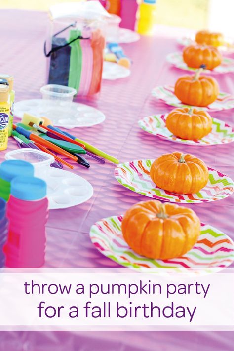 If your little one has an upcoming fall birthday, surprise her with this playful and colorful pumpkin party theme. Her friends will have so much fun painting their very own miniature pumpkins and bringing them home once the party is over. Click for the full toddler birthday party inspiration including DIY decorations and a fun outfit idea for the birthday girl! Fall Park Birthday Party, Patchwork, Pumpkin Decorating Birthday Party, Paint Your Own Pumpkin, Paint Your Own Pumpkin Party, 2nd Birthday Pumpkin Theme, Pumpkin Patch Birthday Party Decorations, Fall Festival Themed Birthday Party, October 2nd Birthday Girl