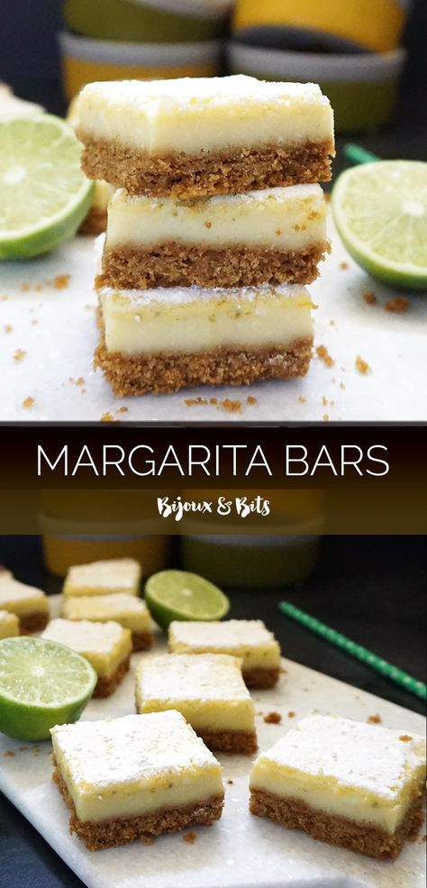 Essen, Margaritas, Margarita Dessert, Margarita Bars, Margarita Bar, Lime Margarita, Mexican Dessert Recipes, Mexican Dessert, Margarita Recipe