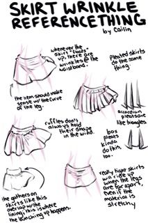 Art Reference Skirt Wrinkles Reference, Art Tutorials Traditional, Art Tips Clothes, Art Tips Traditional, Traditional Drawing Tips, Full Hand Drawing, Skirt Folds Reference, Traditional Art Tutorial, Skirt Reference Drawing