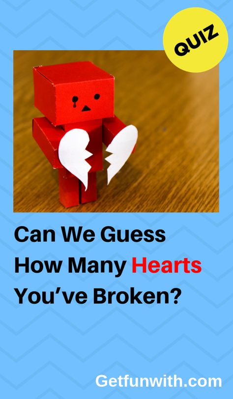 We've all broken some hearts along the way, but just how many hearts have you broken? Can we guess just how many hearts you've stomped on your quest for love? Let's find out! #quiz #quizzes How Cold Hearted Are You Quiz, The Heart Project Trend, Weirdly Specific And Emotional Quizzes, Bf Quiz, True Love Quiz, Buzzfeed Quizzes Love, Love Quizzes, Random Quizzes, Bff Quizes